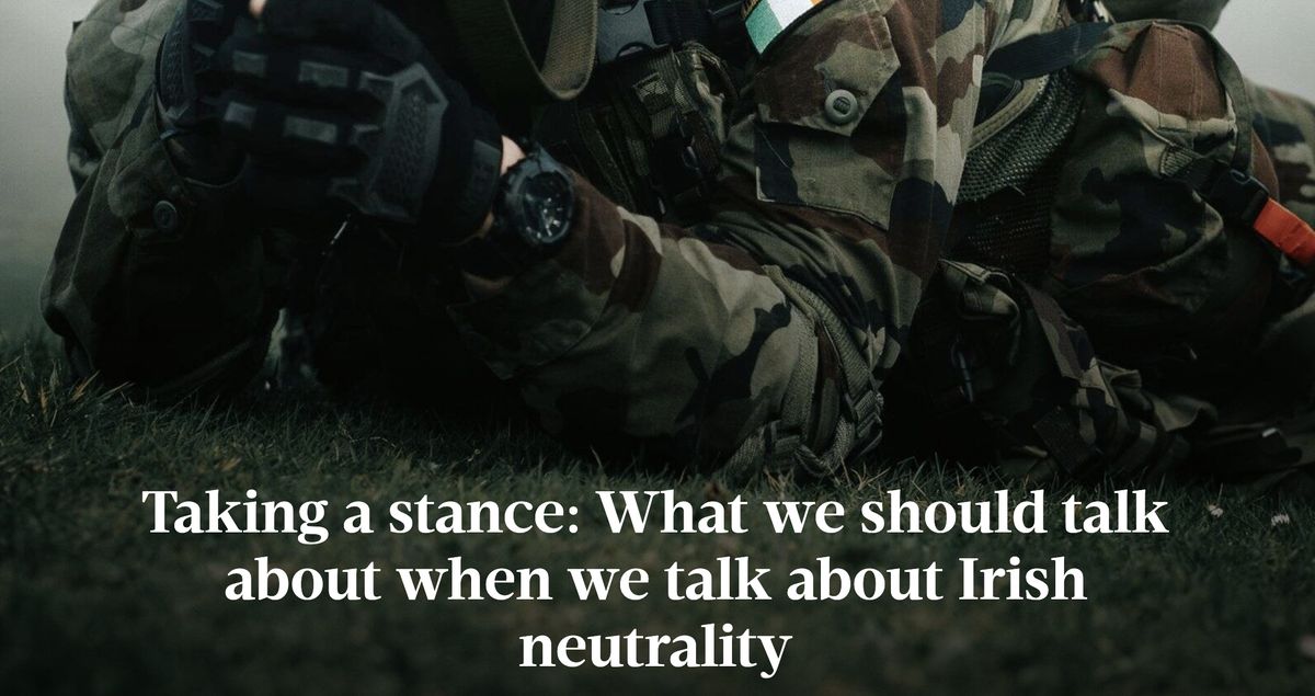 Irish Defence Forces soldier in camouflage